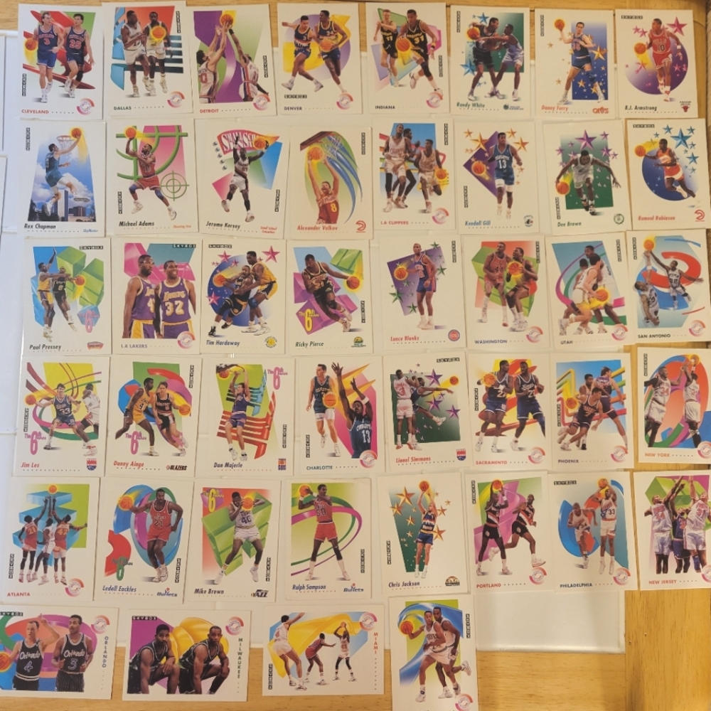 1991-92 SkyBox Basketball Card Lot